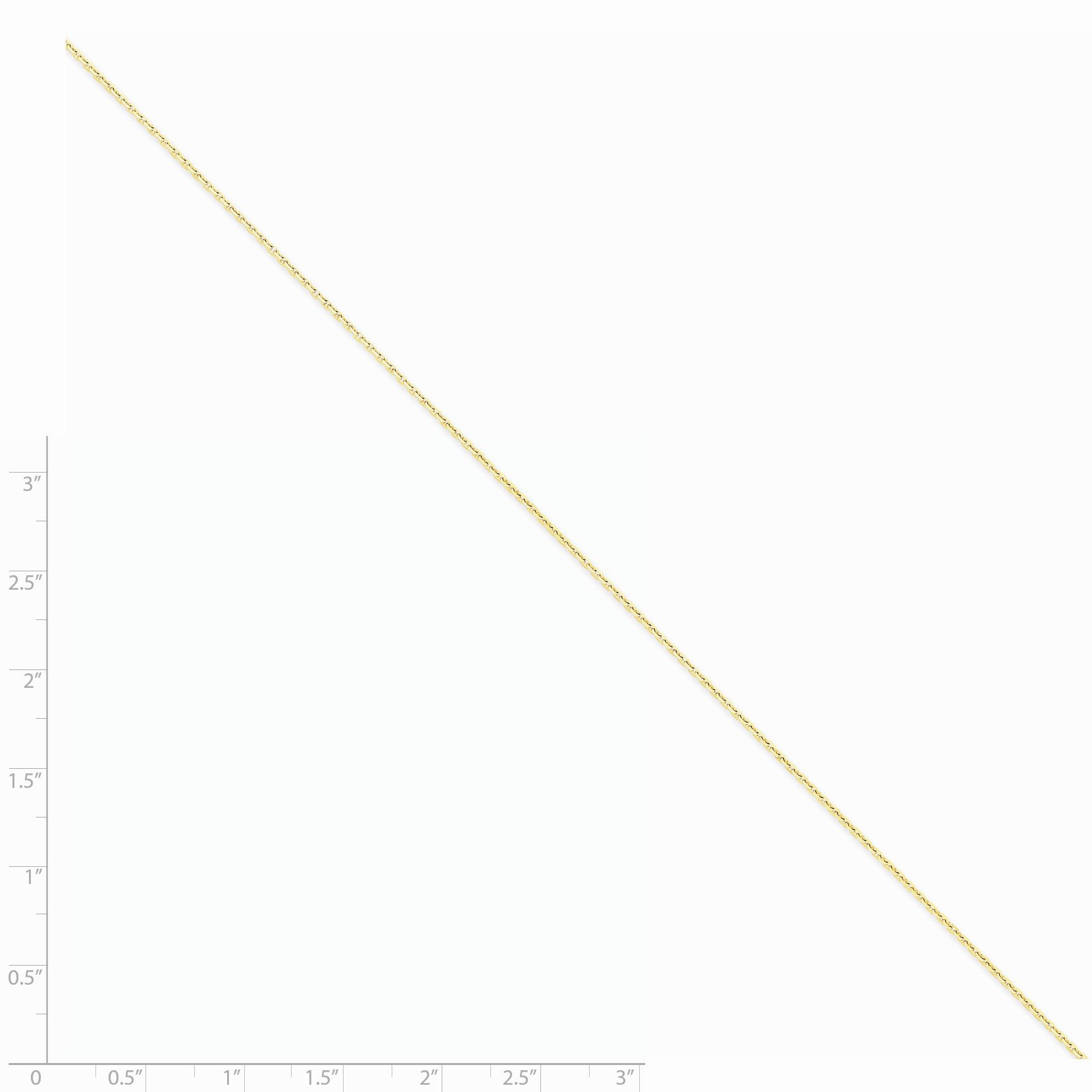 14K Solid Gold 1.3mm Diamond-Cut Cable Chain Necklace for Women - Durable Everyday Jewelry, Perfect for Layering, Gifts & Special Occasions