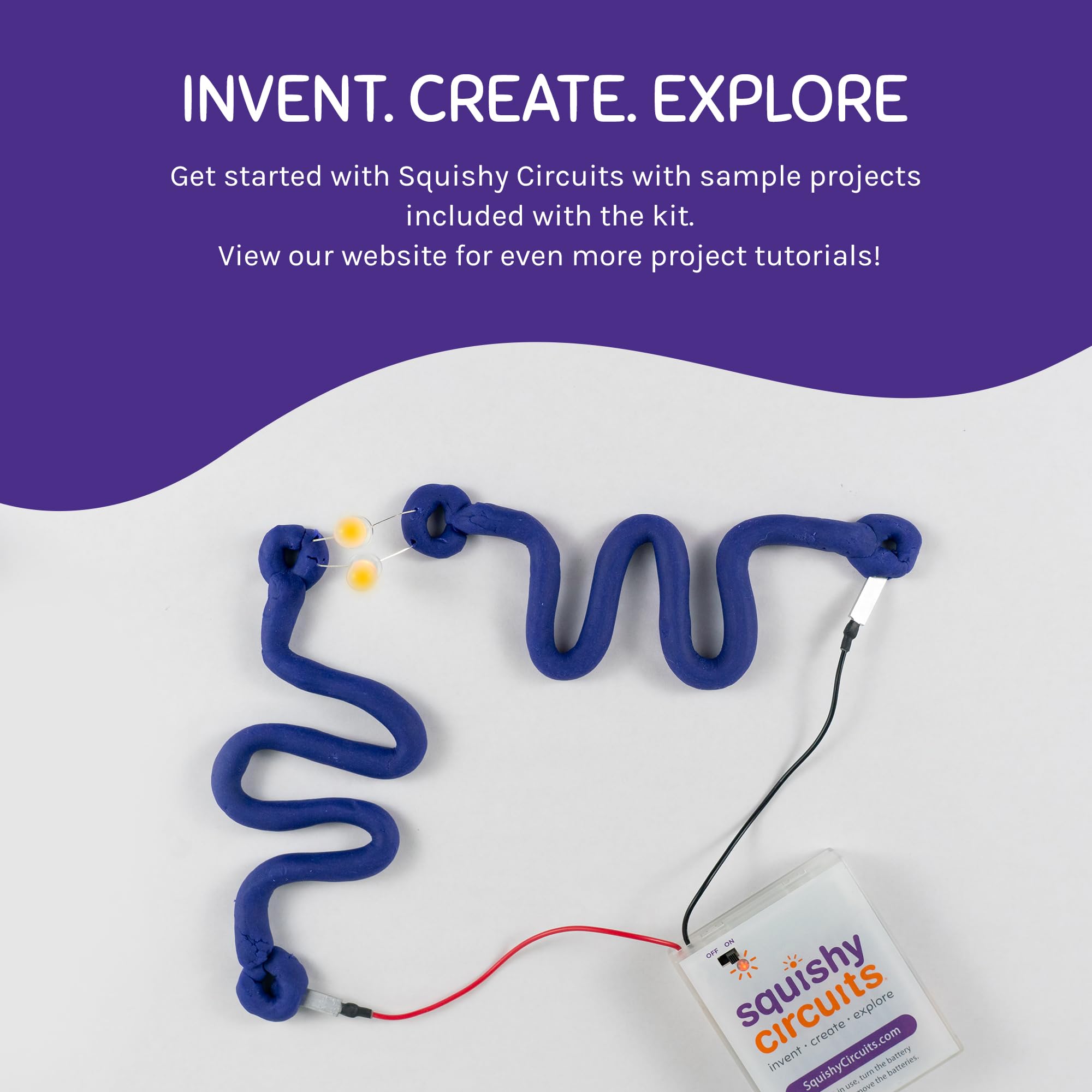 Lite Kit - STEM Science Kit for Kids Age 8-12 | Play Dough Electrical Circuit Learning Toy with Extra Battery Holder | Perfect for Home Education & Classroom STEM Activities