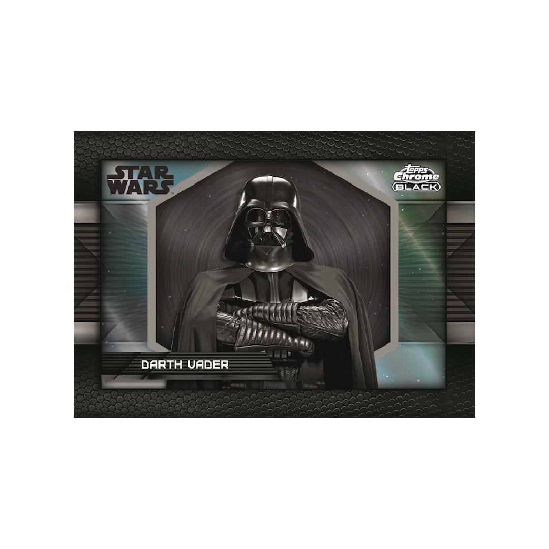 Topps Star Wars Chrome Black 2024 Trading Cards - Limited Edition Collectible Cards for Star Wars Fans - Perfect for Display, Trading, and Gifting