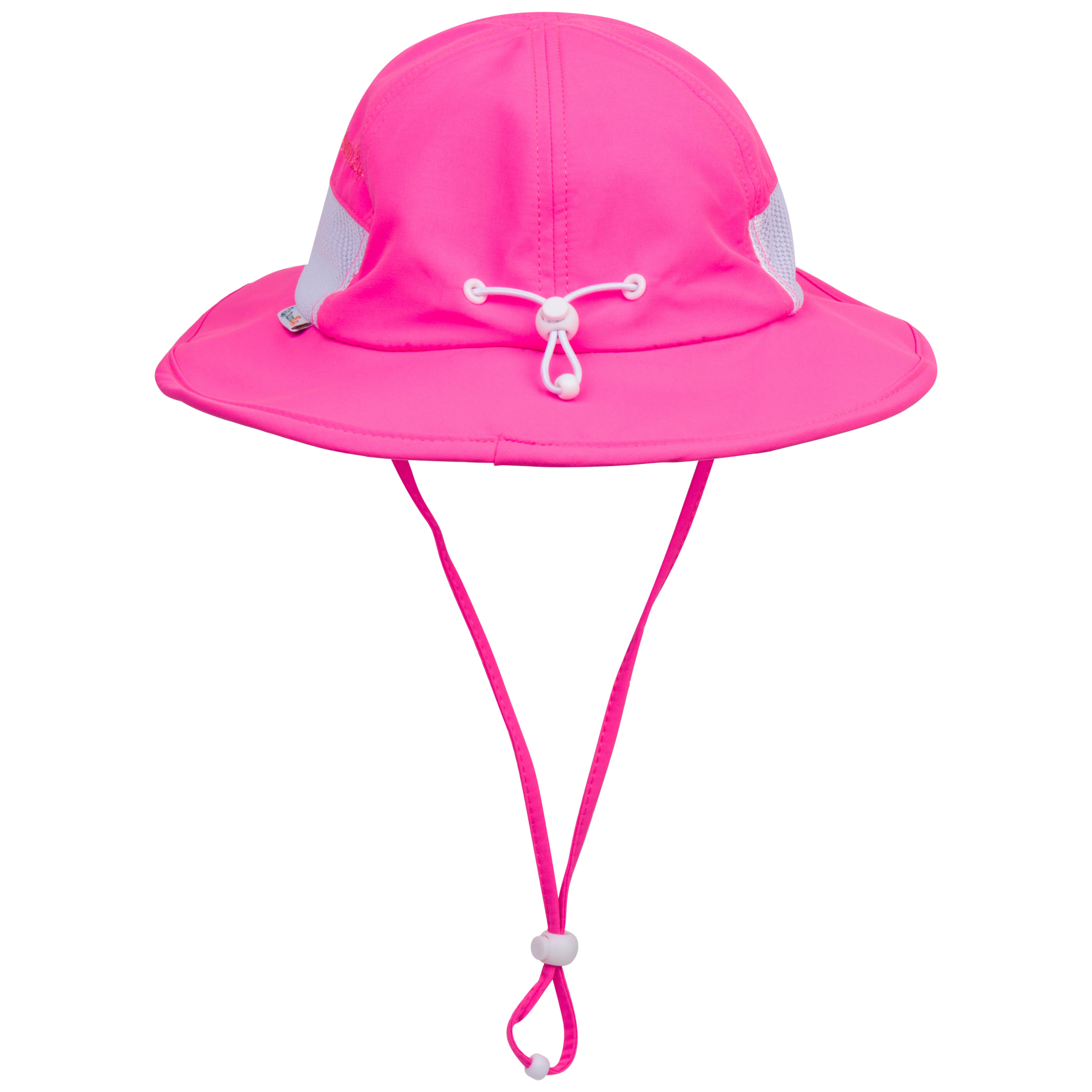 Kids Wide Brim Sun Hat for UV Protection - Neon Pink Play Hat for Beach, Park & Outdoor Activities