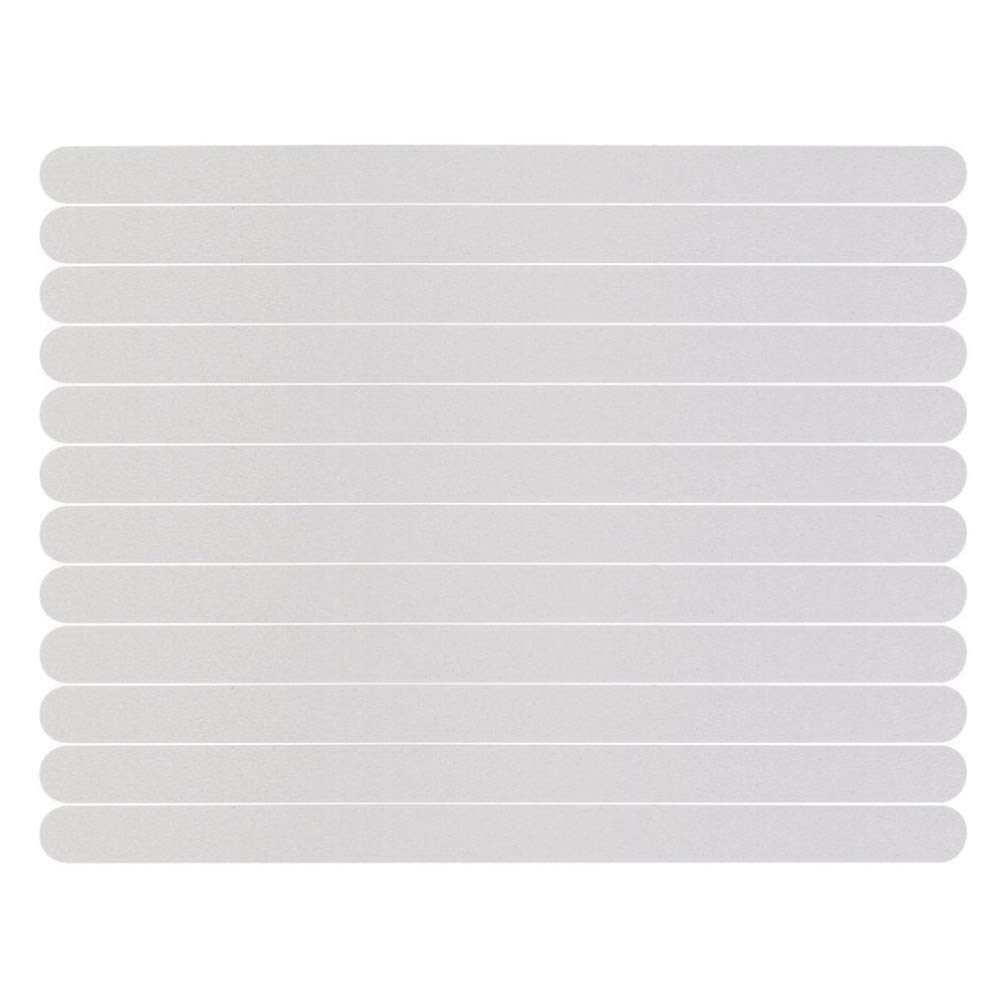 ARTIBETTER 12-Pack Clear Non-Slip Adhesive Strips - Anti-Skid Safety Tape for Shower, Bathtub, Steps & Floors - Transparent Grip Tape for Bathroom, Kitchen & Slippery Surfaces - Perfect for Wet Areas & Household Safety