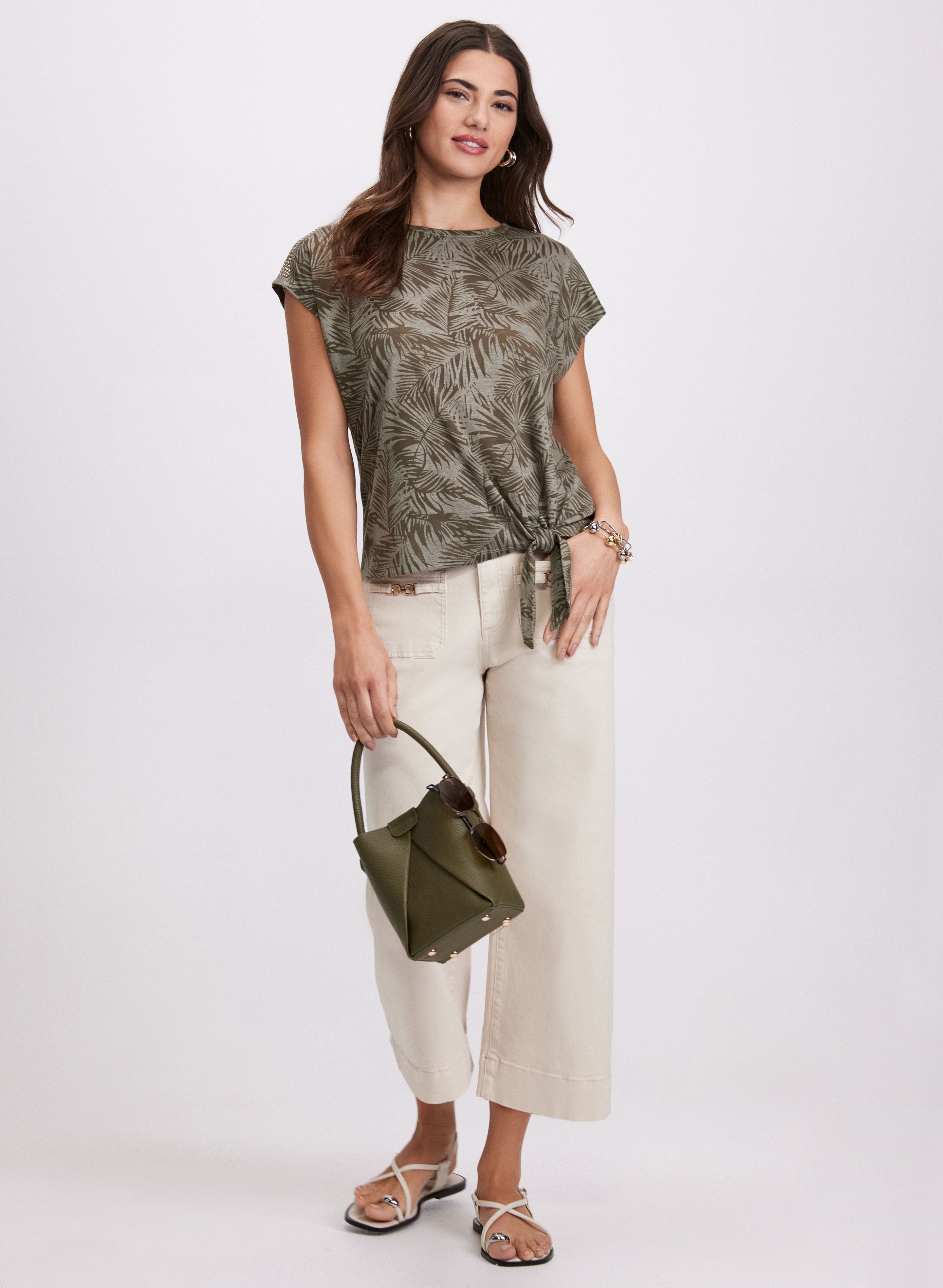 High Rise Cropped Jeans for Women - Trendy Distressed Denim Pants for Casual Outfits & Street Style Fashion