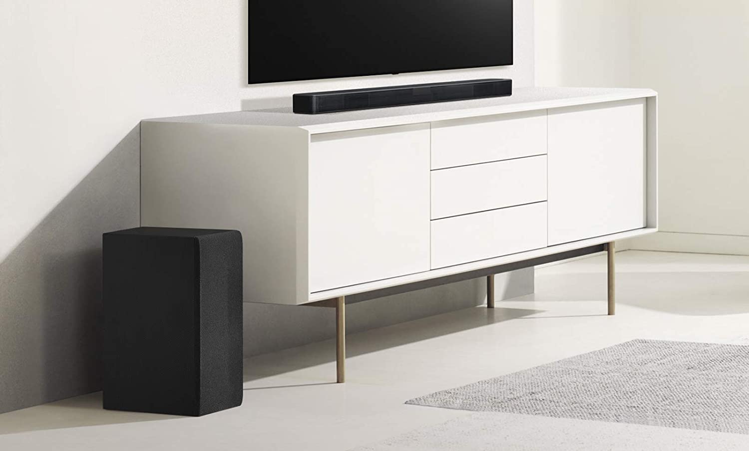 SN4 2.1 Channel 300W Bluetooth Sound Bar with Wireless Subwoofer - Dolby Digital, DTS Surround, AI Sound Pro - Home Theater Audio System for TV, Movies & Gaming (SN4.DCANLLK)