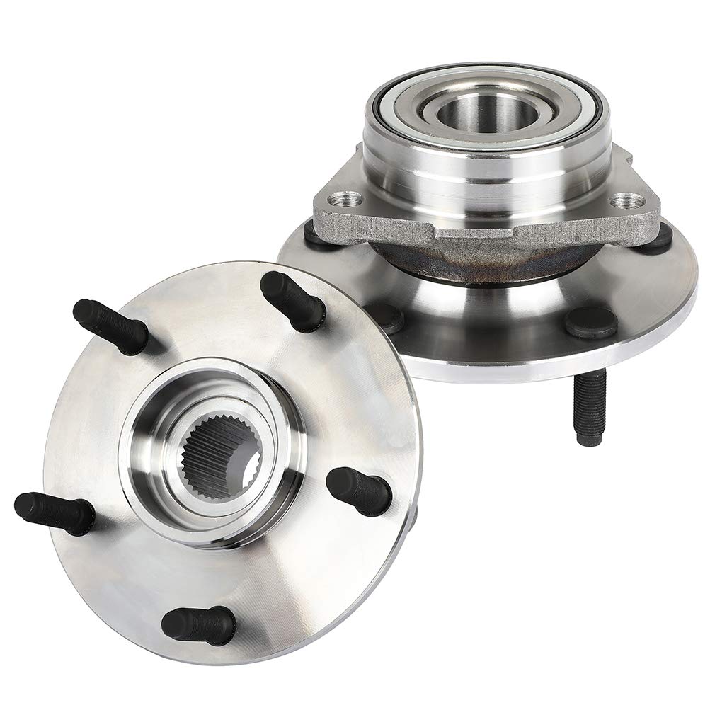 Dodge Ram 1500 Front Wheel Hub Assembly Kit (2 PCS) - Replaces 515038, Fits 2000-2001 Models, 5-Lug Non-ABS Wheel Bearing & Axle Hub - Perfect for Off-Roading & Heavy-Duty Towing