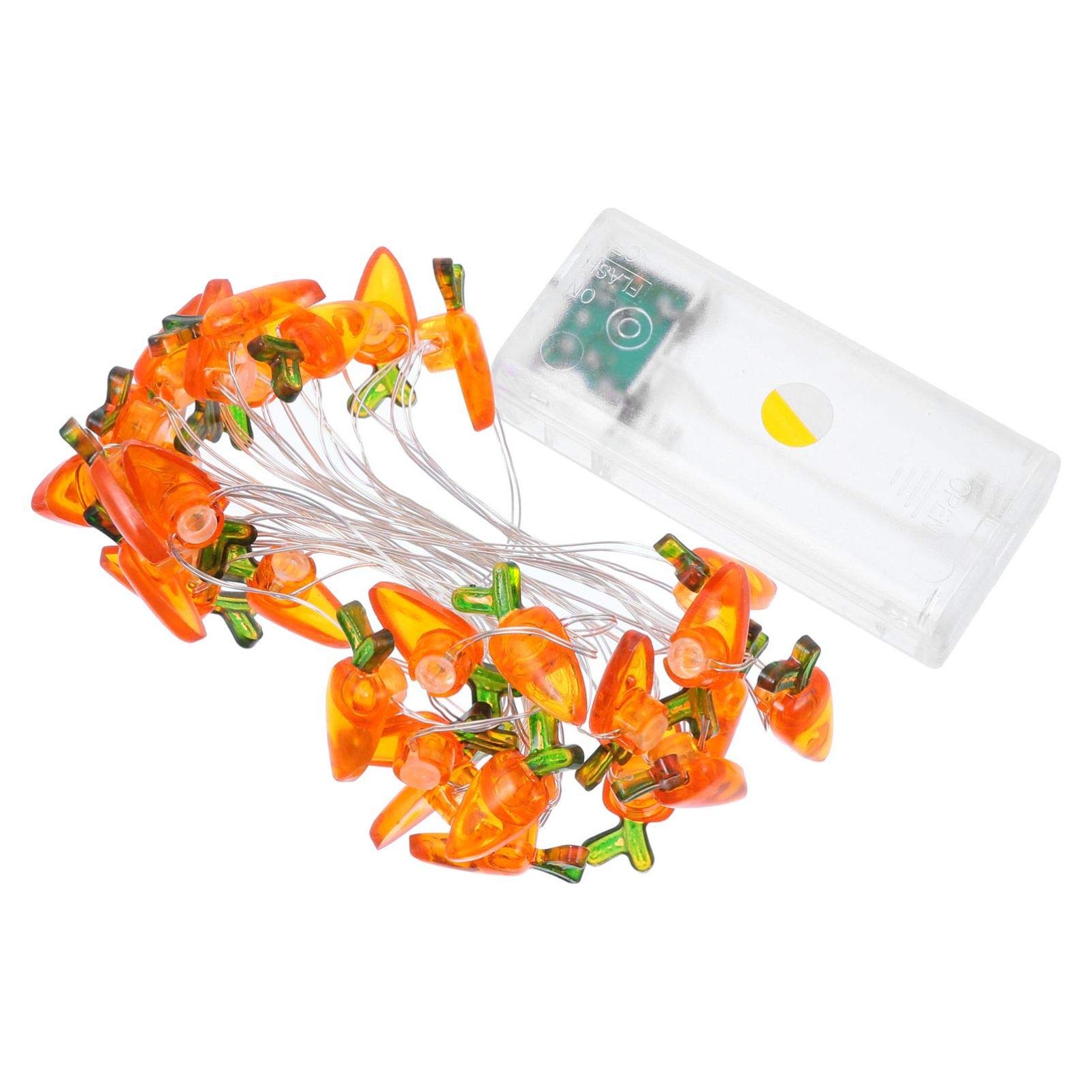 Uonlytech 30 LED Carrot String Lights - Easter Decorations, Fairy Lights for Birthday, Wedding, Party, Indoor & Outdoor Home Decor (Battery Not Included) | Perfect for Bedroom, Garden, and Holiday Festivities
