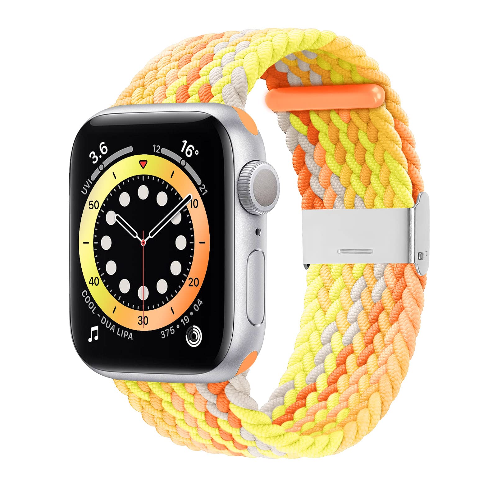 Bagoplus Compatible Braided Solo Loop Stretch Band for Apple Watch Series 8/7/6/SE/5/4/3/2/1/Ultra - Adjustable Elastic Sport Strap for 38mm 40mm 41mm 42mm 44mm 45mm 49mm iWatch - Perfect for Workouts, Running & Everyday Wear