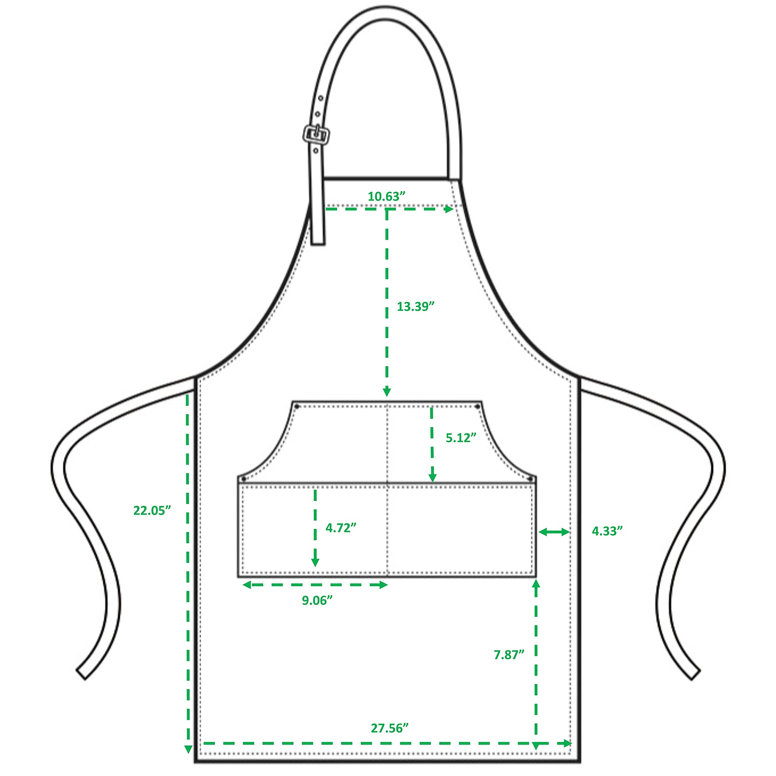 Premium Custom Denim Baking Apron with Pockets for Women & Men - Personalized Cooking & Baking Gift for Chefs, Bakers & BBQ Enthusiasts - Perfect for Home Kitchens, Professional Bakeries & Outdoor Grilling