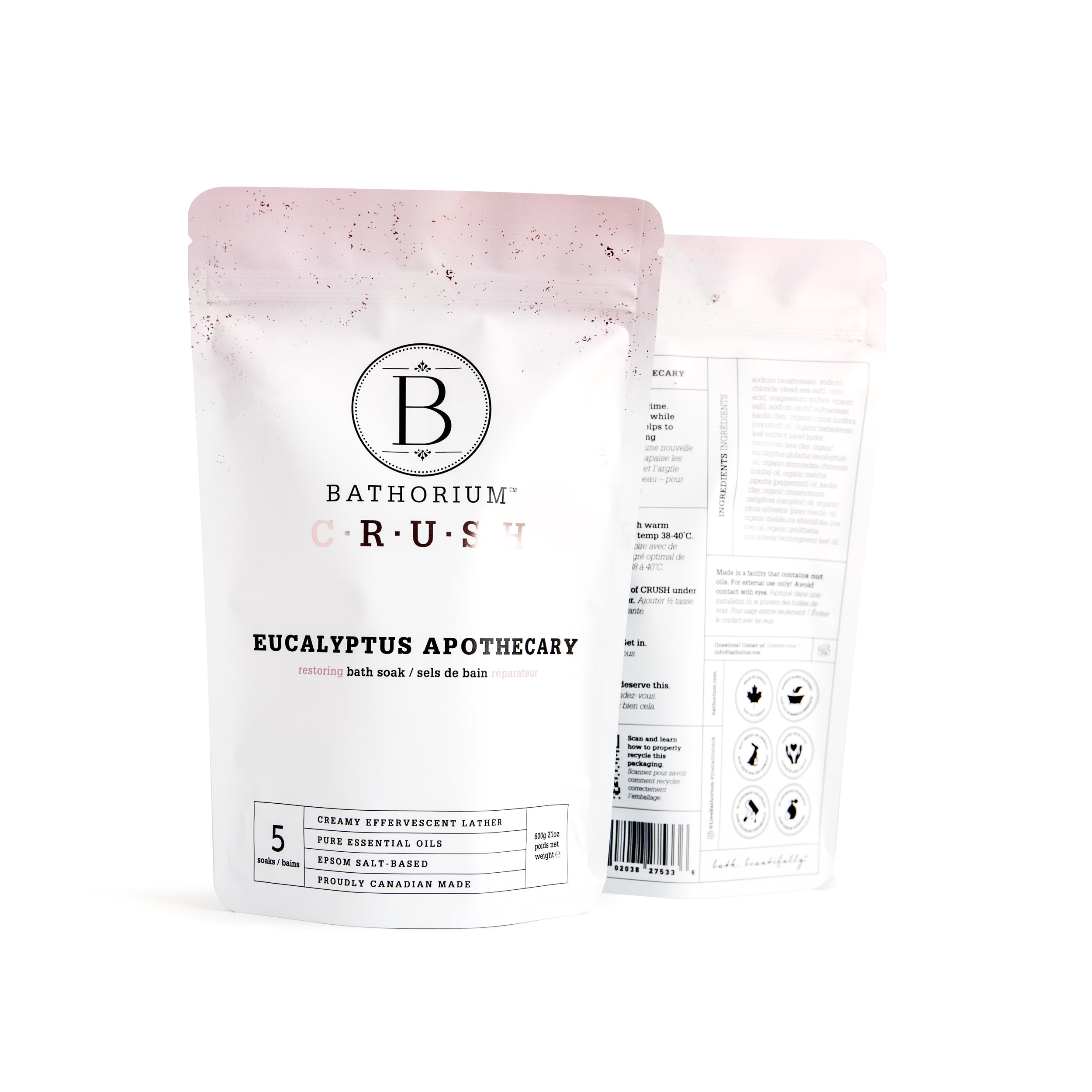 Organic Eucalyptus Apothecary Jar with Crushed Leaves - Perfect for Aromatherapy, Bath Soaks & Home Decor