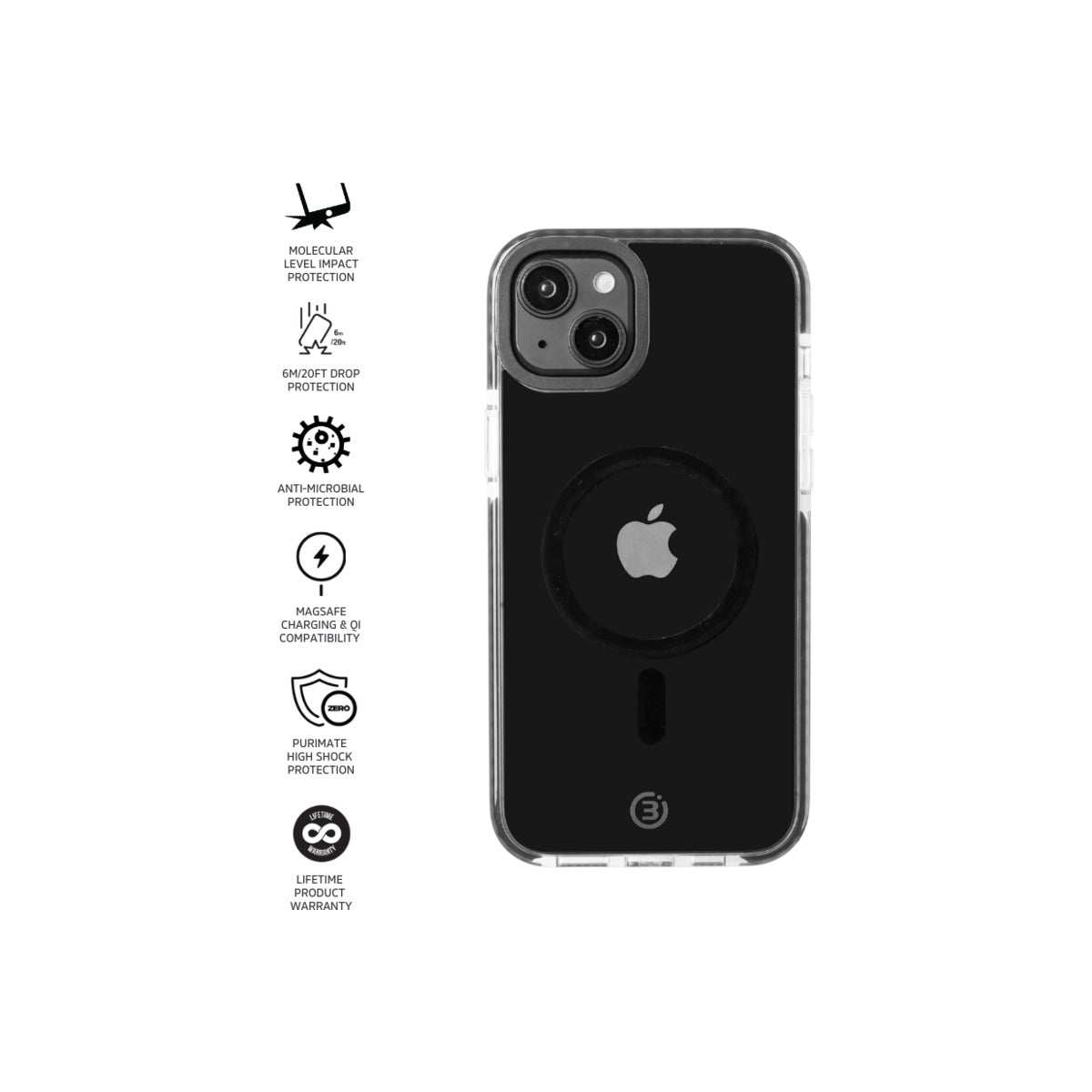 Impact Zero® Clear Case for Apple iPhone 15 Plus - Slim Protective Cover with Shock Absorption | Perfect for Everyday Use, Travel & Outdoor Activities