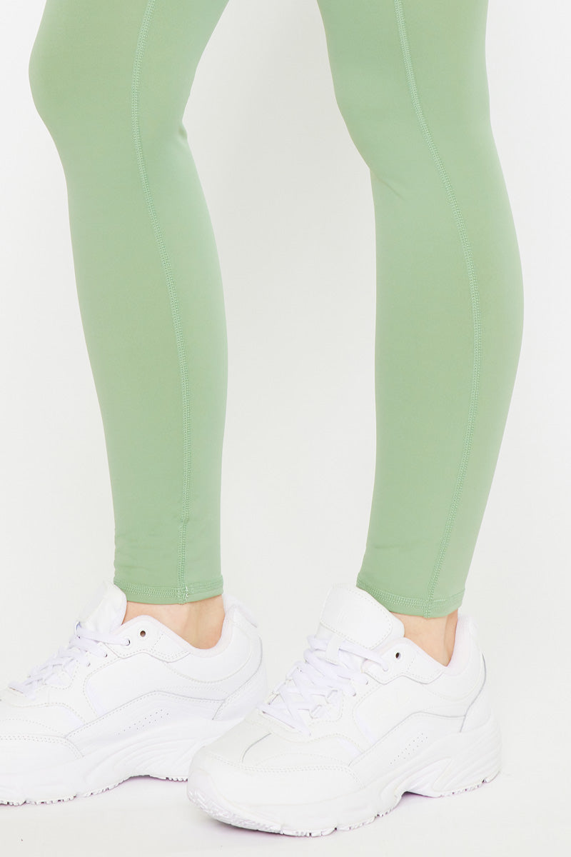 Ari Mid Rise Active Leggings for Women - High Waist Yoga Pants with Pockets - Comfortable Workout Leggings for Running, Gym & Lounge Wear