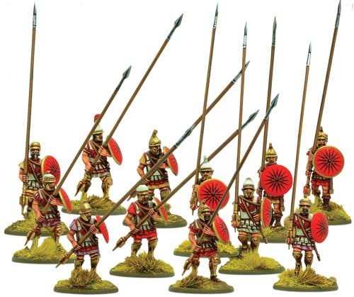 Warlord Games SPQR: Macedonian Pezhetairoi - 28mm Historical Miniatures for Tabletop Wargaming | Perfect for Ancient Warfare Scenarios & Collectors