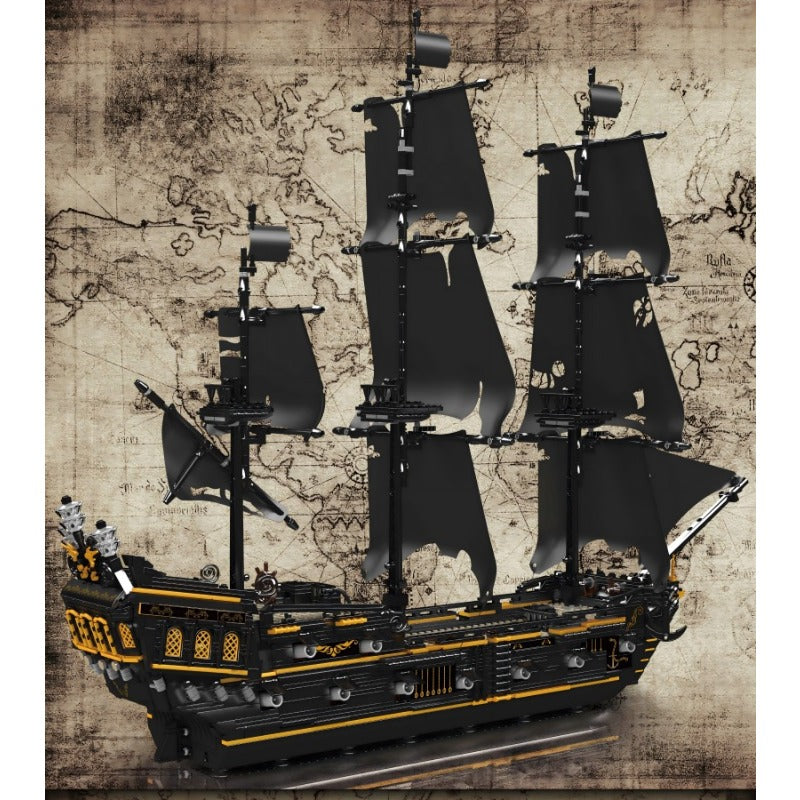 3180pcs Mouldking 13199 Black Pearl Pirate Ship Building Blocks Set - Perfect for Collectors, DIY Enthusiasts & Gift Giving - Great for Home Decoration, Kids Playroom & Creative Display