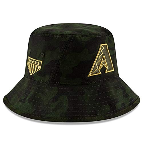 New Era MLB 2019 Armed Forces Day Bucket Hat Cap One Size Fits Most - Stylish Baseball Hat for Military Appreciation, Outdoor Sports & Casual Wear