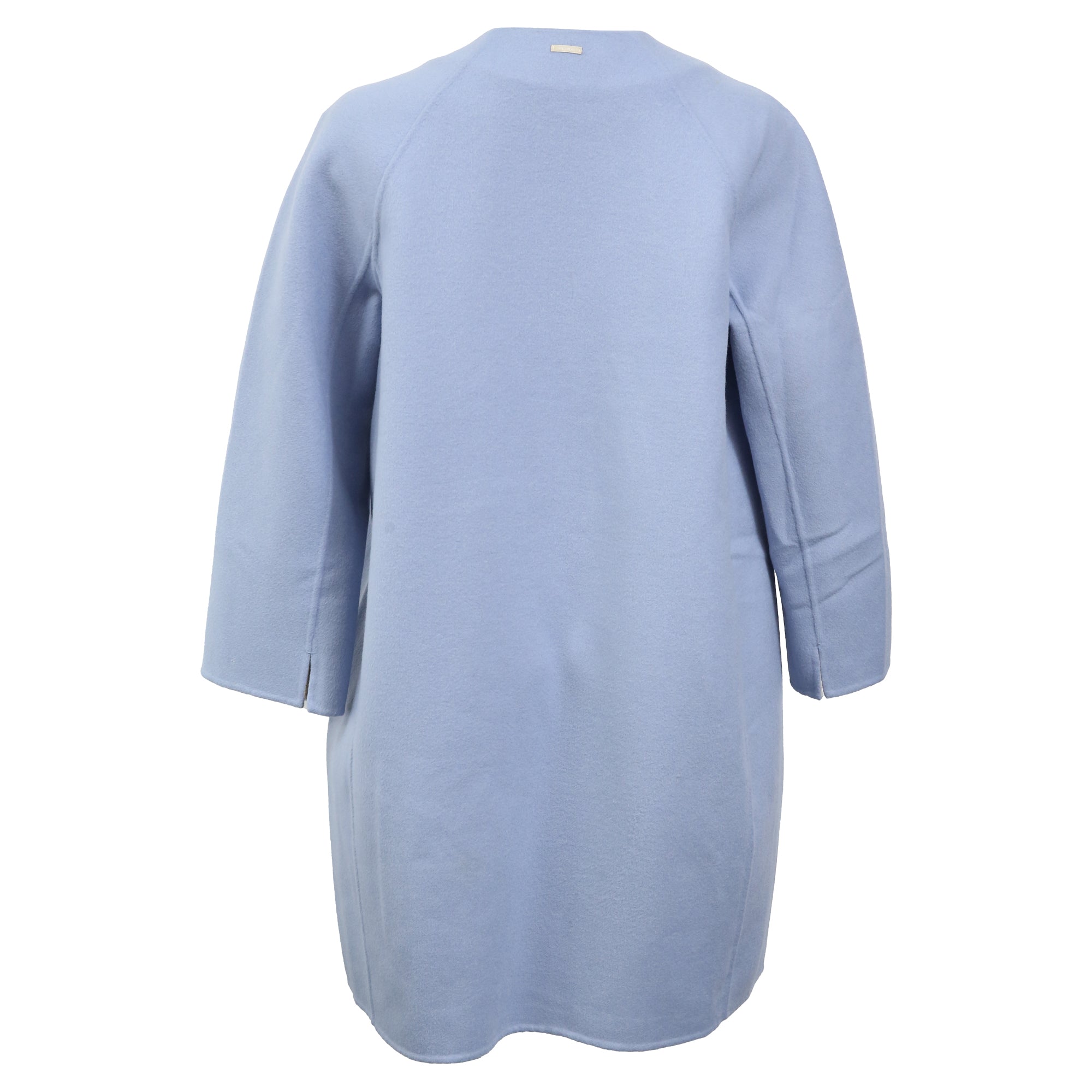 Max Mara Unito Angora Coat - Light Blue Virgin Wool Women's Winter Coat | Elegant Outerwear for Office, Parties & Formal Occasions