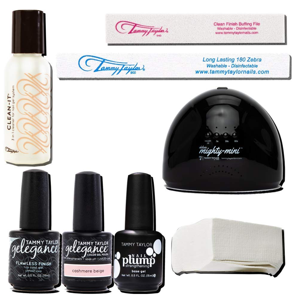 Tammy Taylor Deluxe Gel Manicure Kit - Professional Nail Care Set with LED Lamp for At-Home Spa & Travel | Perfect Gift for Self-Care, Relaxation, Bridal Showers & Girls Night Out