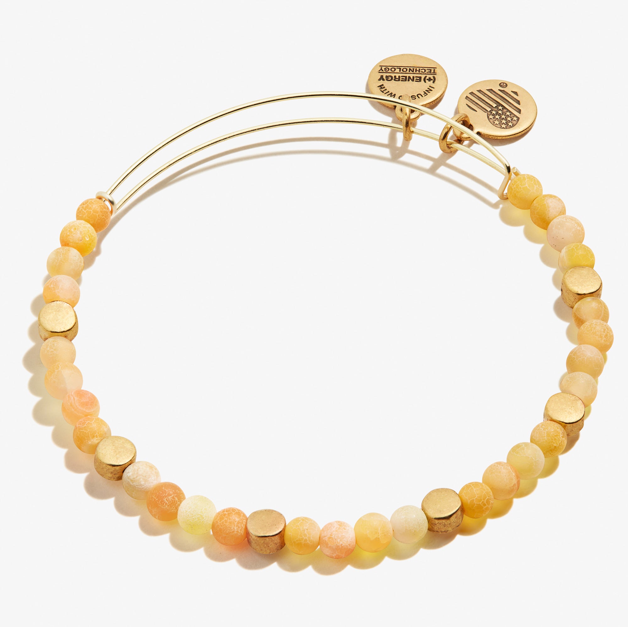 Coastal Beaded Bangle Bracelet - Sunrise Color Handmade Jewelry for Women | Perfect for Beach Vacations, Summer Outfits & Boho Fashion