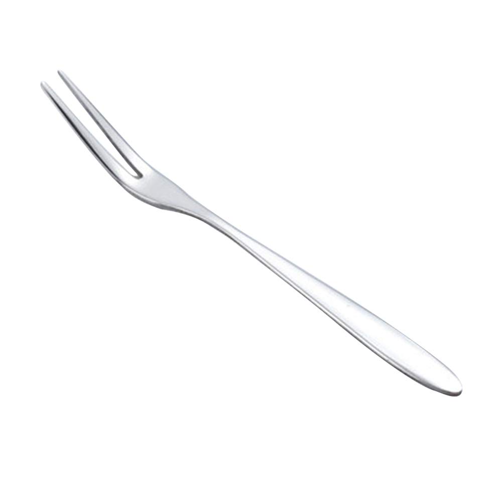 5-Pack Stainless Steel Cake Forks - Reusable Fruit Forks & Party Picks for Desserts, Lunchboxes, Picnics & Tea Parties (Durable & Elegant)