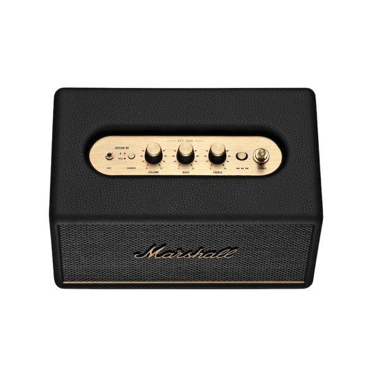 Marshall Acton III Bluetooth Speaker - Portable Wireless Speaker with Premium Sound, Black - Perfect for Home, Outdoor, and Travel Use