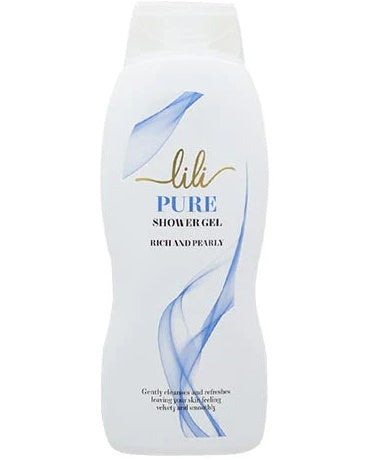 Lili Shower Gel Pure - Natural & Gentle Body Wash for Sensitive Skin | Hydrating & Refreshing Daily Shower Essential for Women & Men
