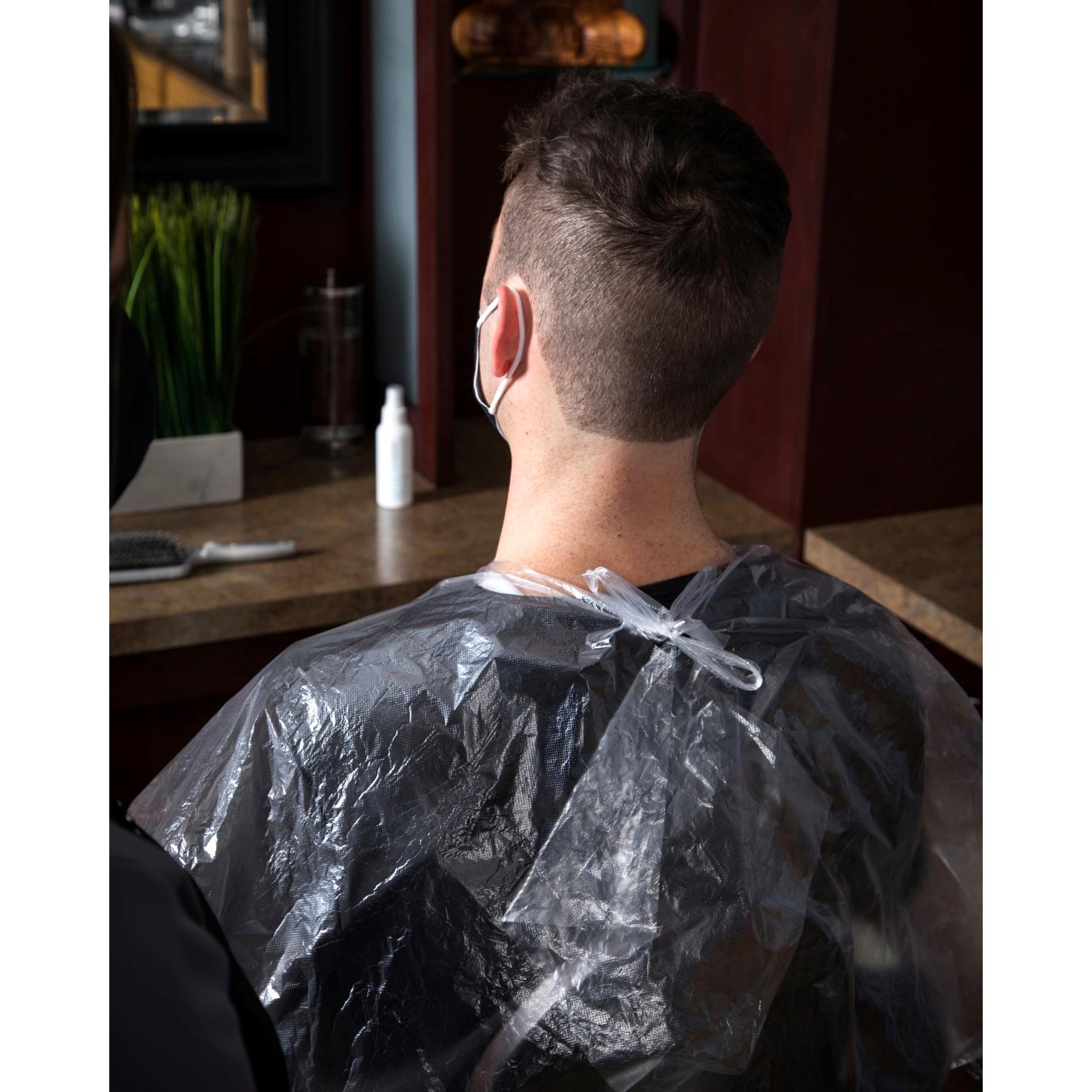 Disposable Plastic Barber Cape 51