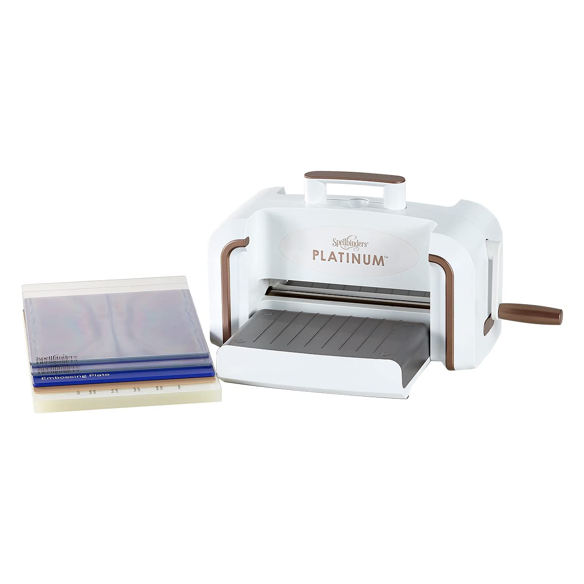 Spellbinders PL-001 Platinum Die Cutting and Embossing Machine - White | DIY Scrapbooking, Card Making, Paper Crafting Tool for Home and Office Use