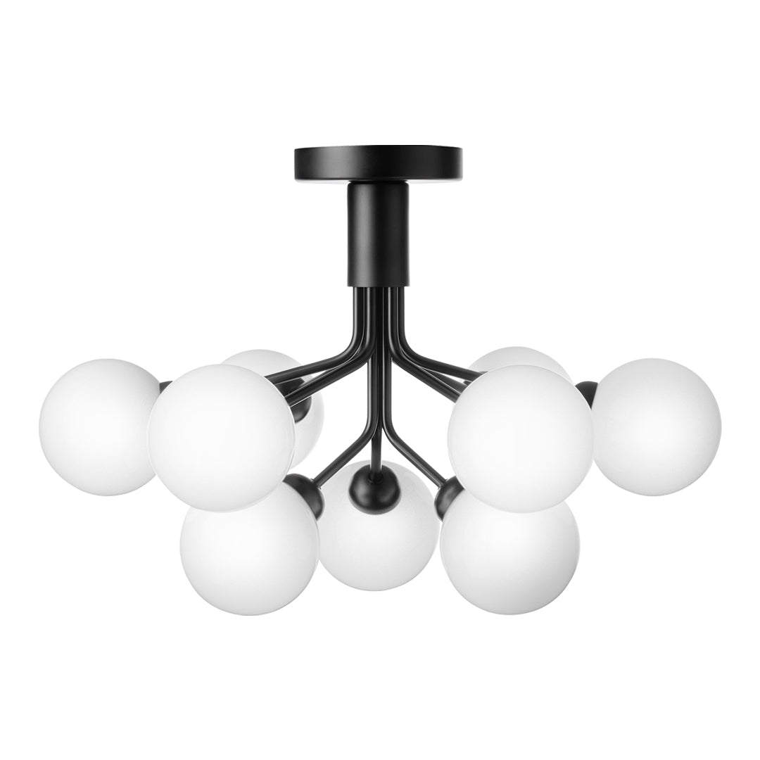 Apiales 9-Inch Modern Ceiling Light Fixture - Dimmable LED Flush Mount for Bedroom, Kitchen, Living Room & Hallway Lighting