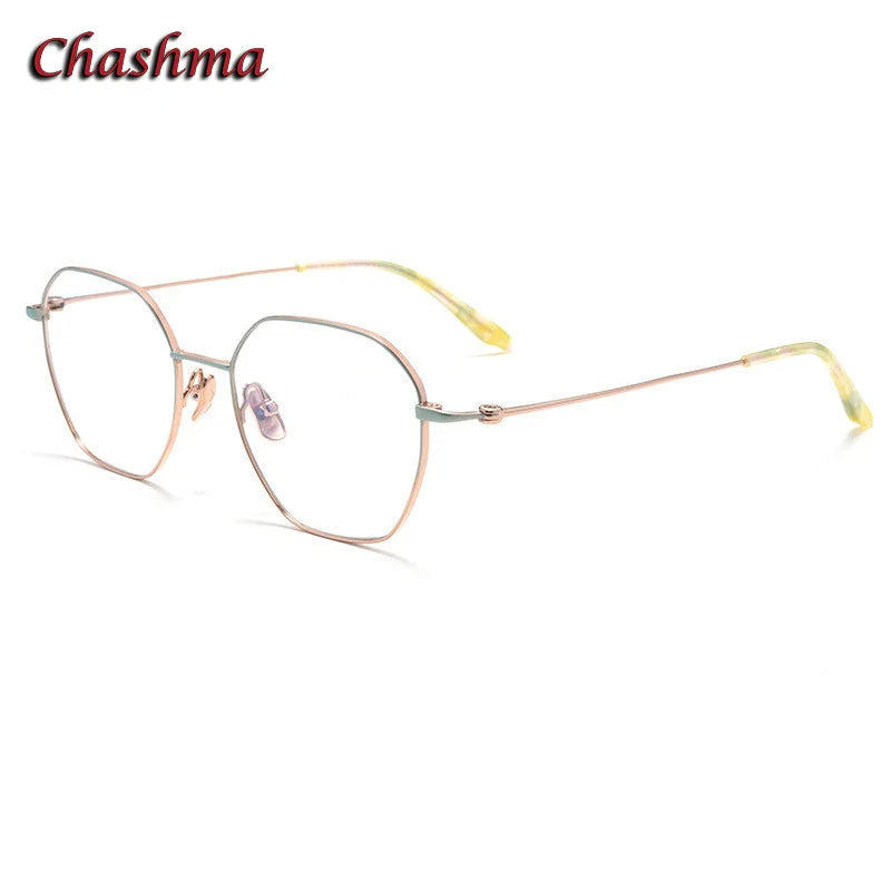 Unisex Titanium Full Rim Flat Top Oval Eyeglasses 84824 - Stylish & Durable for Work, Reading & Everyday Wear