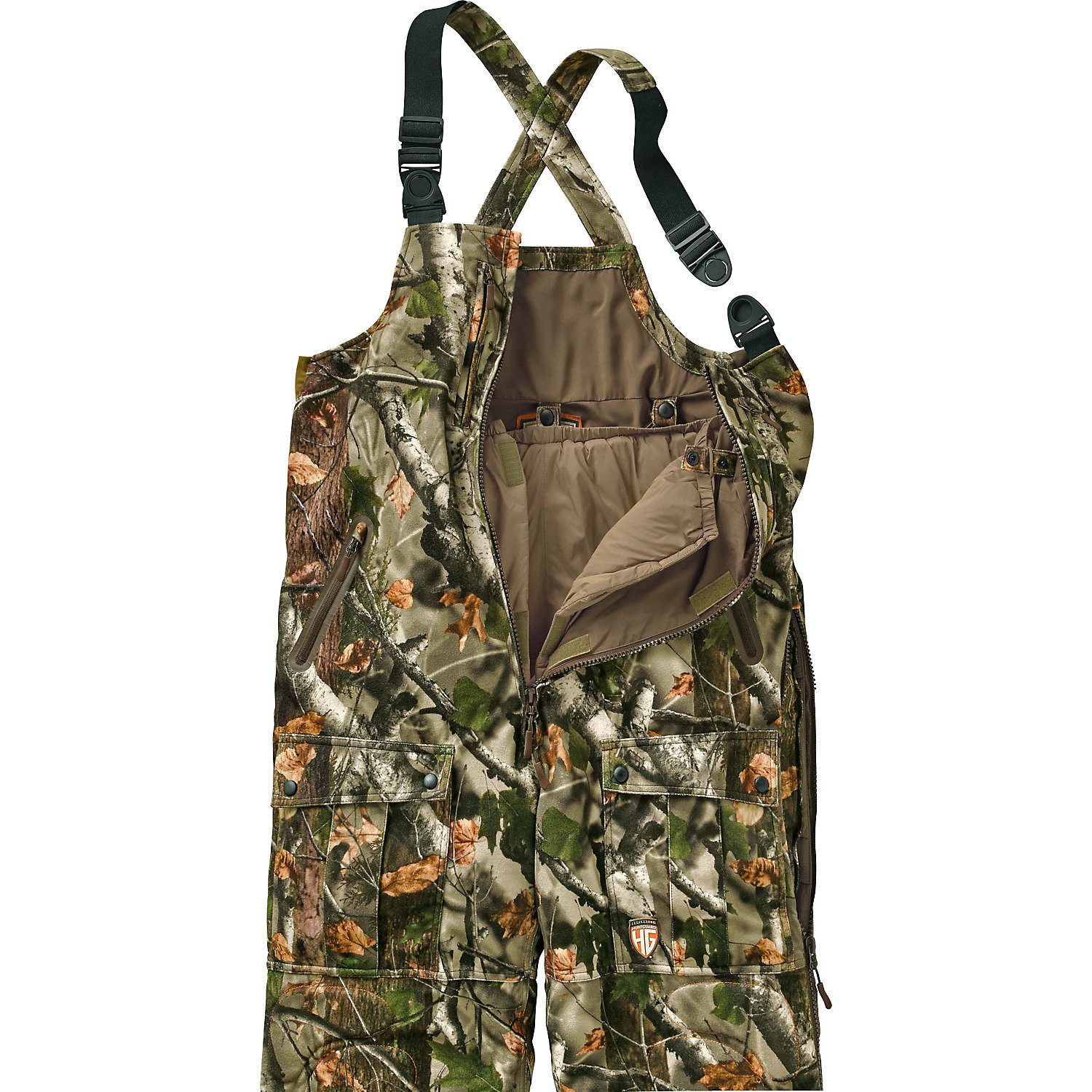 Legendary Whitetails Men's Waterproof Camo Hunting Bib Overalls - Insulated Winter Hunting Pants for Cold Weather, Realtree Camouflage Pattern - Ideal for Deer Hunting, Duck Hunting & Outdoor Adventures