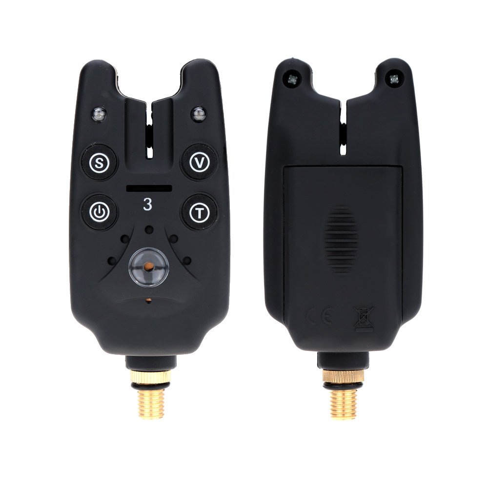 Lixada Wireless Fishing Bite Alarm Set - 4 LED Fishing Alarms + 1 Receiver for Night Fishing, Carp Fishing, and Bank Fishing | Portable & Waterproof Fishing Gear for Anglers