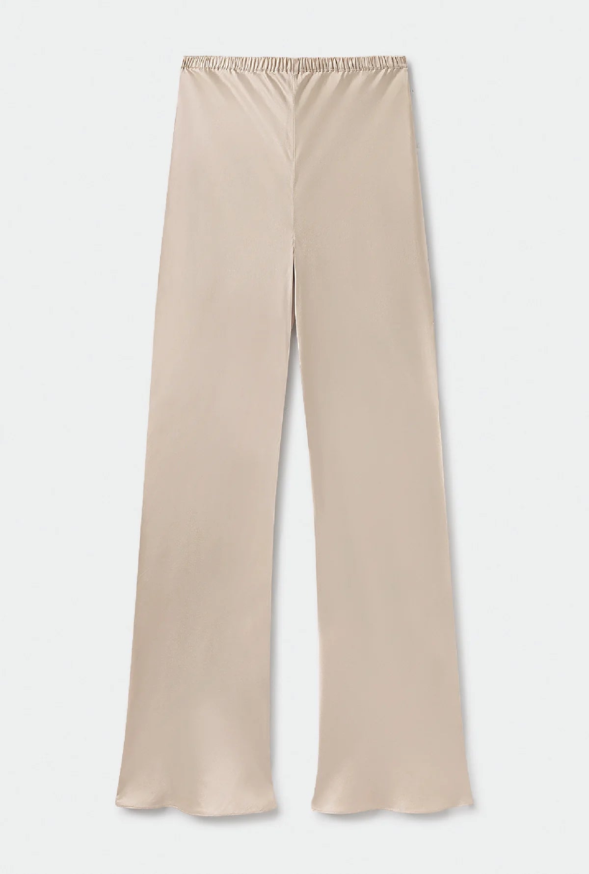 BIAS CUT PANTS HAZELNUT - Women's High Waisted Flowy Trousers for Office & Casual Wear