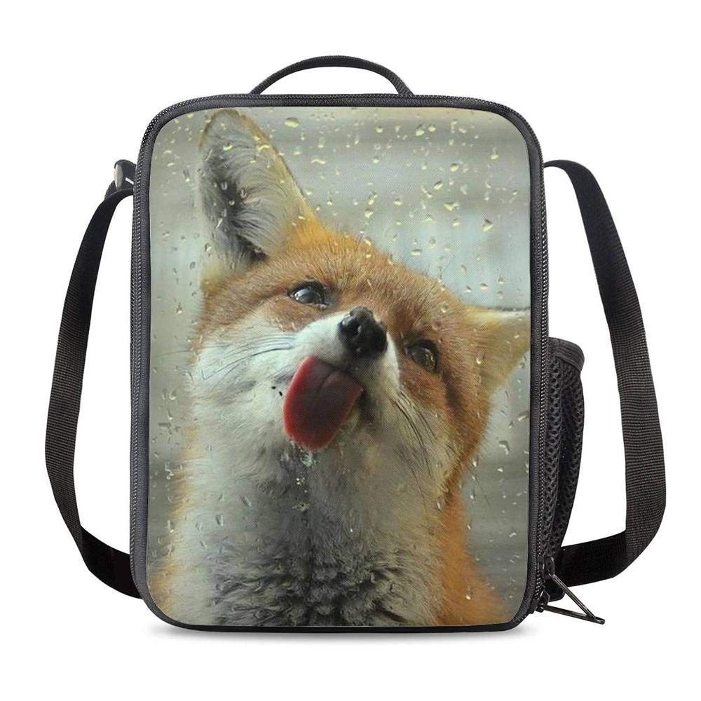 3D Fox Insulated Lunch Bag - Cute & Funny Thermal Cooler for School, Work, Beach & Picnic | Leakproof Food Container & Snack Bag for Kids & Adults