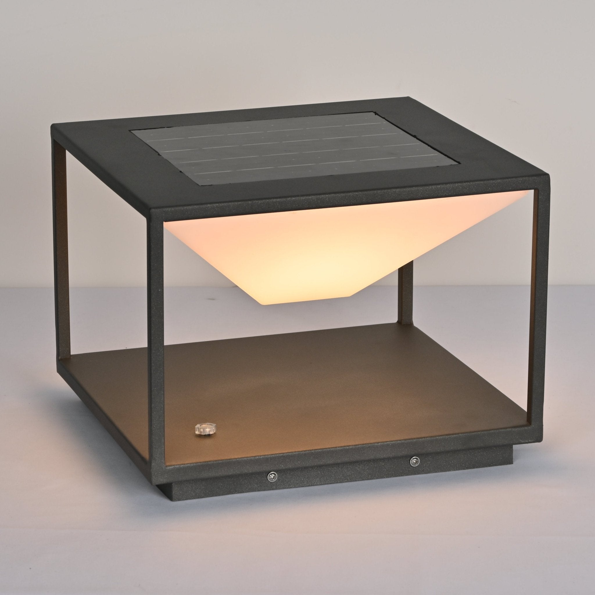 Solar Powered Geo Frame Outdoor Lights - Waterproof Garden Pathway Lighting for Patio, Yard, and Landscape Decoration
