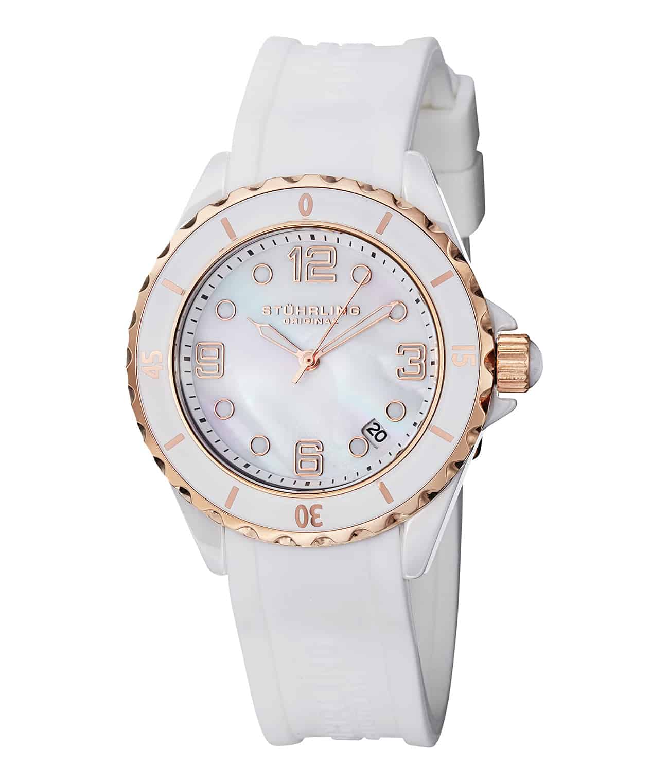White Dial / White Case / White Silicone Strap Tang Buckle 2