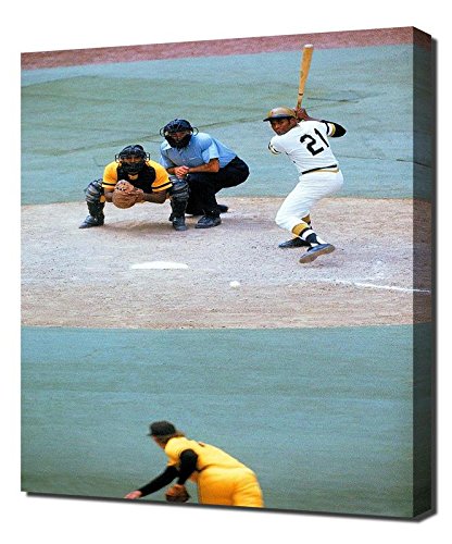 Roberto Clemente Canvas Art Print - Premium Wall Decor - Stretched Canvas Wrap for Living Room, Bedroom & Office