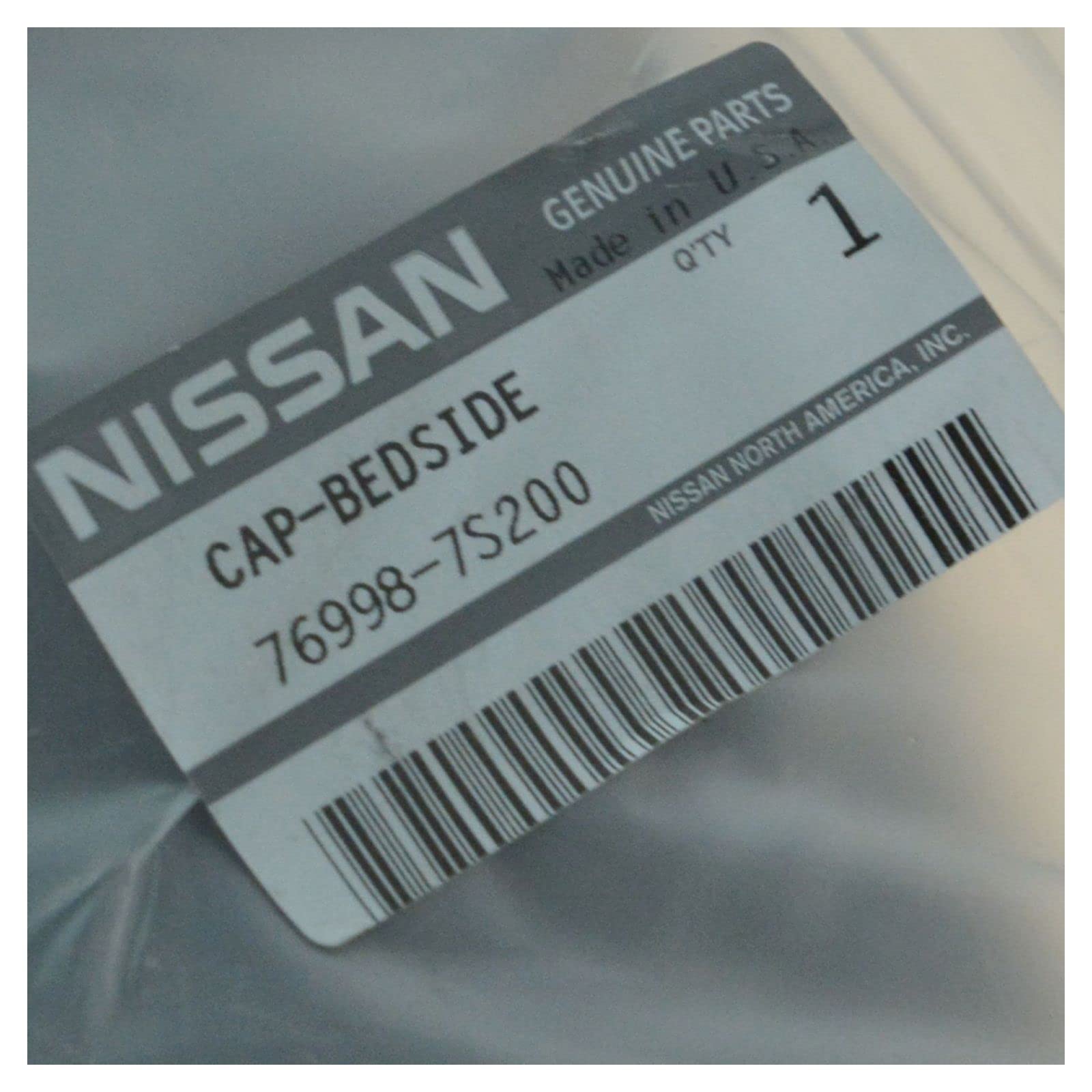 Black Bed Rail Side Cap Cover - Right Passenger Side Compatible with Nissan Titan King Cab | Durable Truck Bed Accessory for Protection & Style