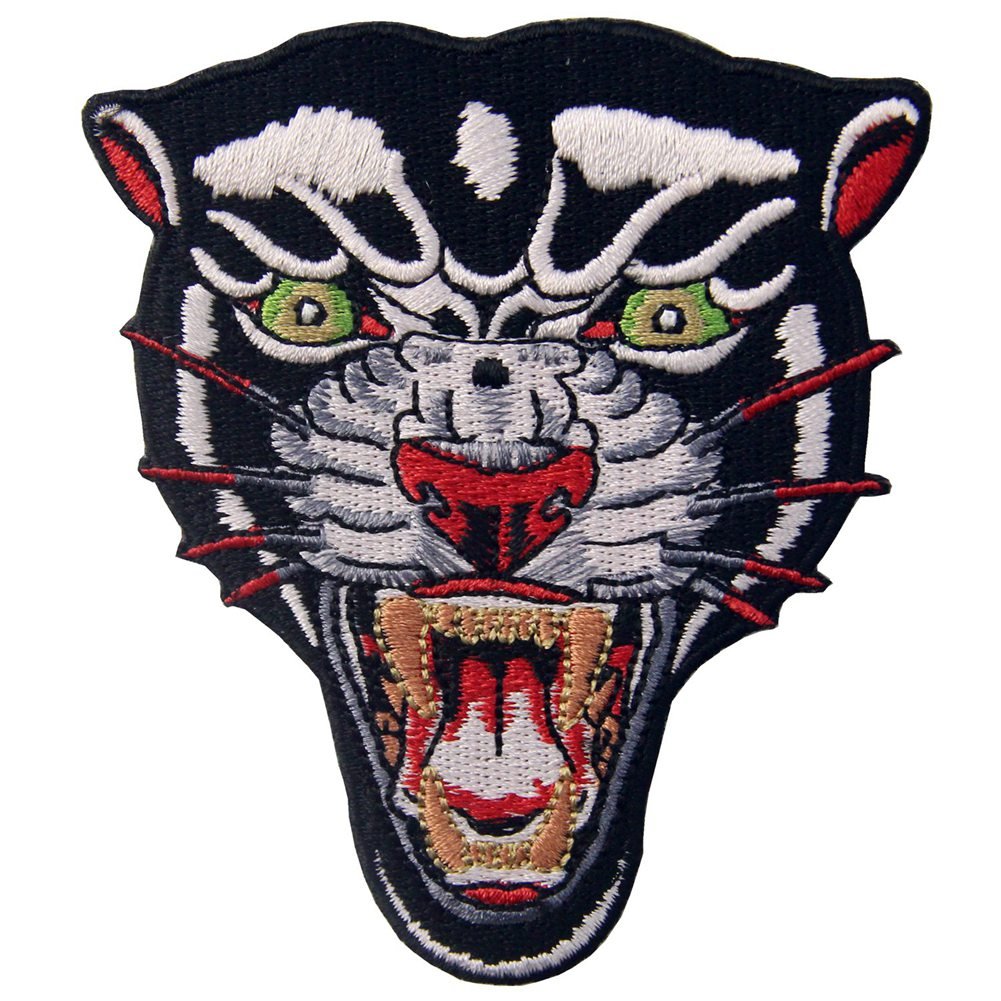 Roaring Panther Iron On Embroidered Patch - Sew On Applique Emblem for Jackets, Bags & DIY Crafts - Premium Embroidered Badge for Clothing Customization