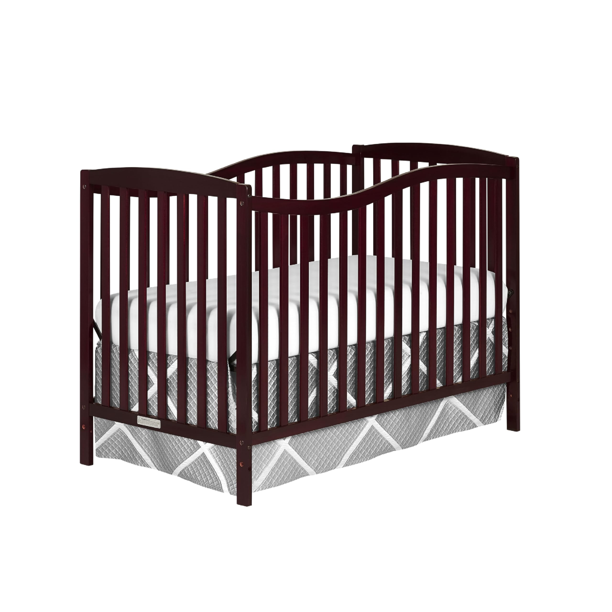 Dream On Me Chelsea 5-in-1 Convertible Crib in Cherry Finish - JPMA Certified Safe Nursery Furniture for Baby & Toddler | Perfect for Modern Nurseries & Daycare Centers