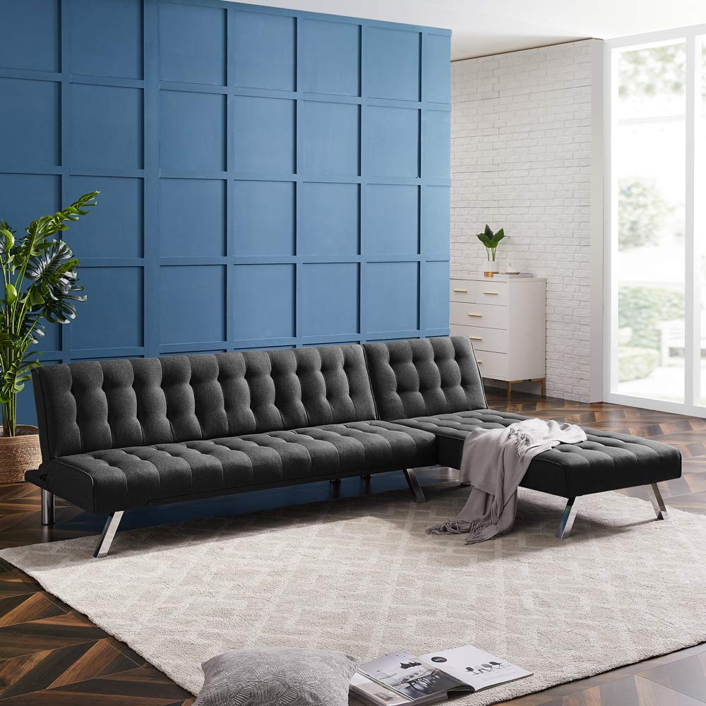 Reversible L-Shaped Sectional Sofa for Living Room & Apartment - Convertible Modular Couch with Storage | Perfect for Small Spaces, Movie Nights & Family Gatherings