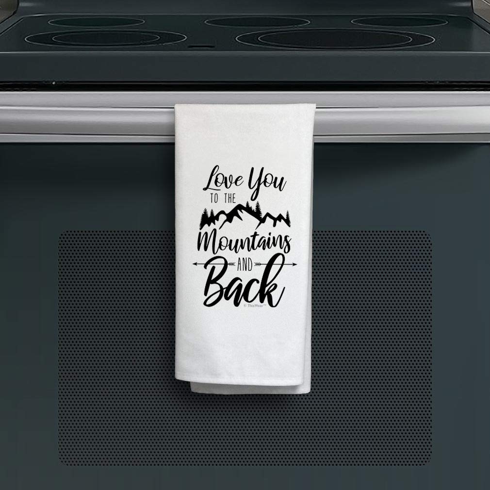 2 Pack White Kitchen Tea Towels - Durable & Absorbent Dish Towels for Cooking & Cleaning - Perfect for Home Decor, Gifts & Rustic Farmhouse Kitchens