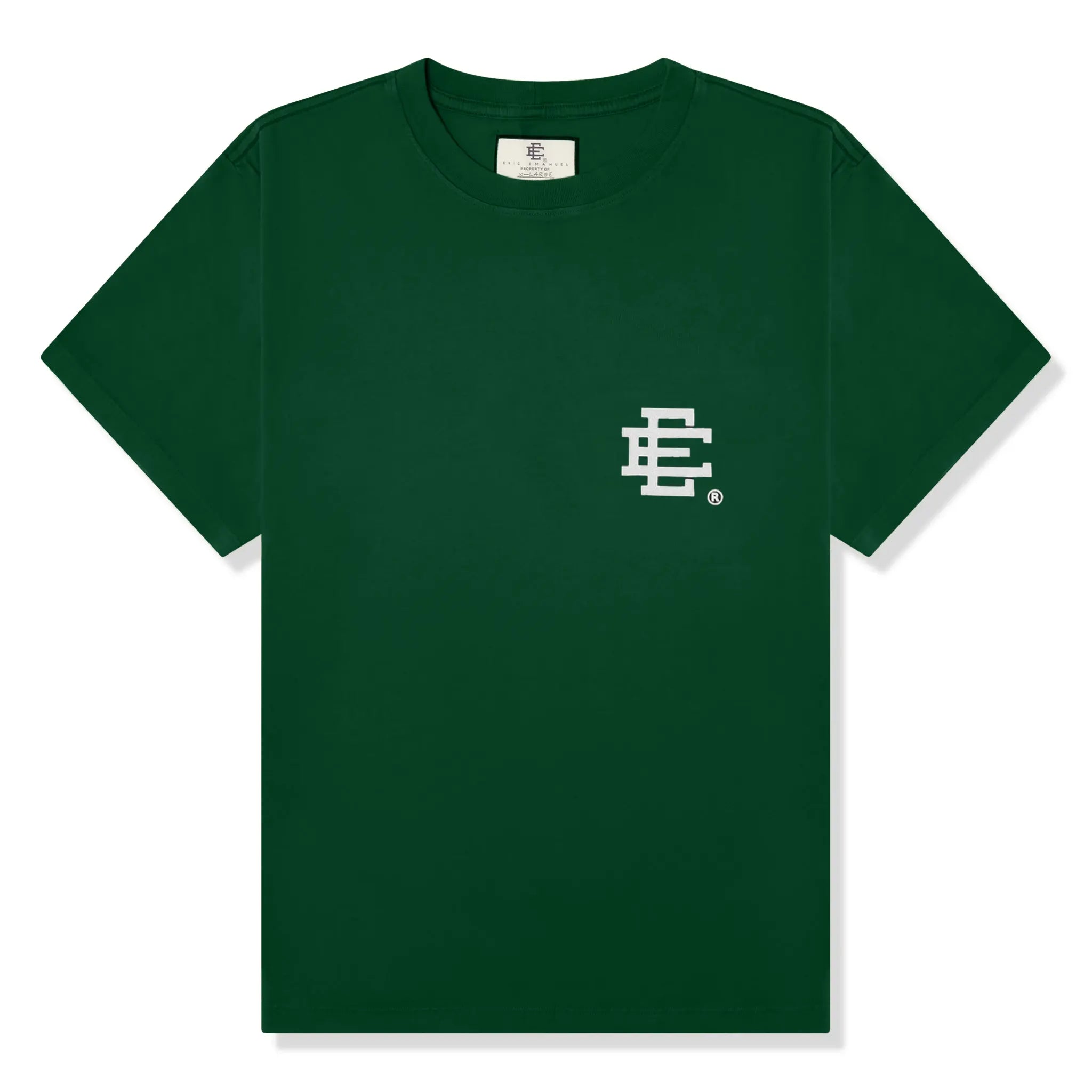 Eric Emanuel EE Basic Green T-Shirt for Men | Casual Cotton Tee | Streetwear Fashion | Perfect for Everyday Wear & Gym Workouts