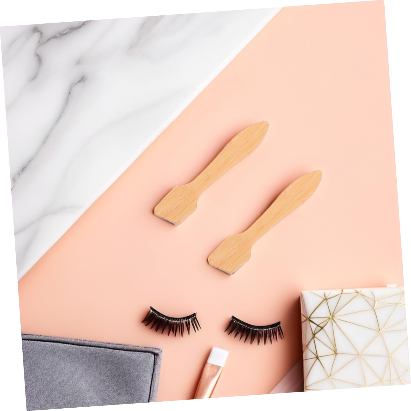 Mikinona 5-Piece Wooden Makeup Spatula Set - Mini Beauty & Food Scraper for Bottles, Jars, and Lotion Containers - Perfect for Getting the Last Drop of Cosmetics - Ideal for Makeup Artists, DIY Skincare, and Kitchen Use