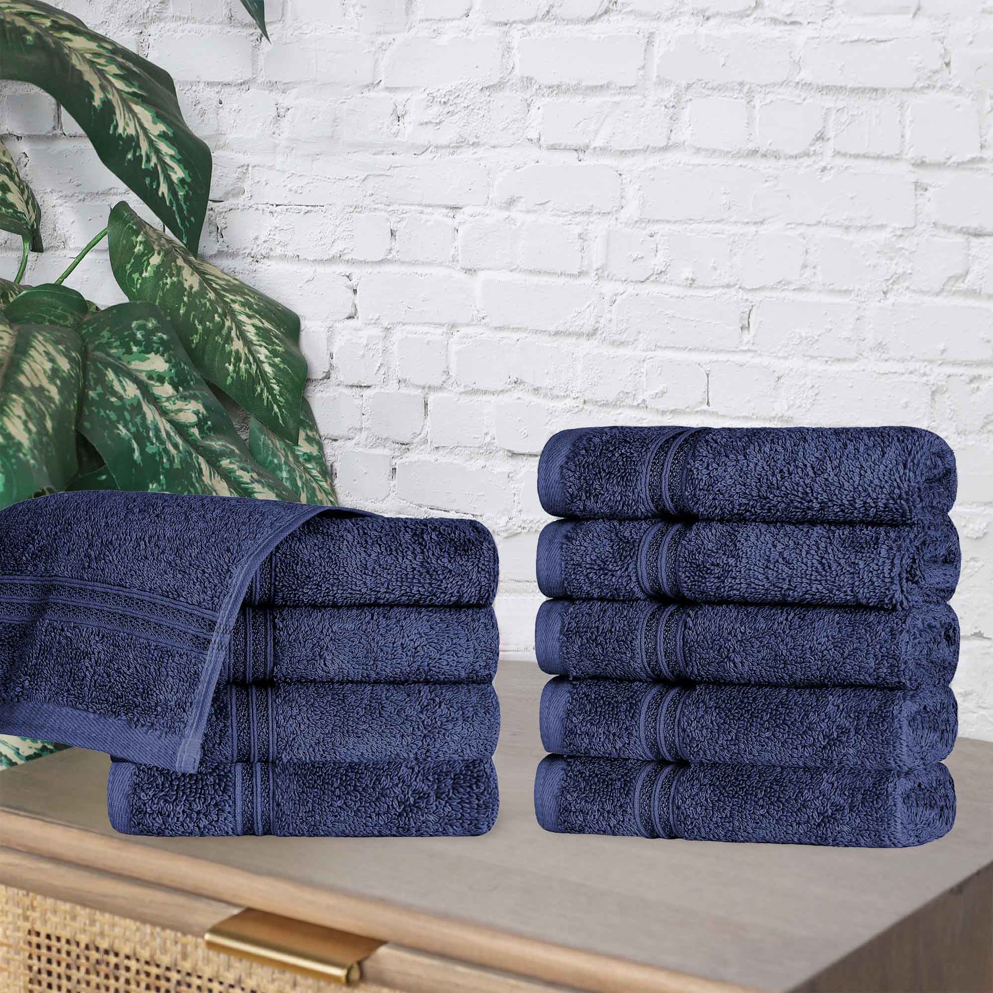 Premium Egyptian Cotton Face Towels - Ultra Soft & Highly Absorbent Bath Towel Set of 10 | Gentle for Sensitive Skin, Perfect for Spa, Gym & Luxury Bathroom Essentials