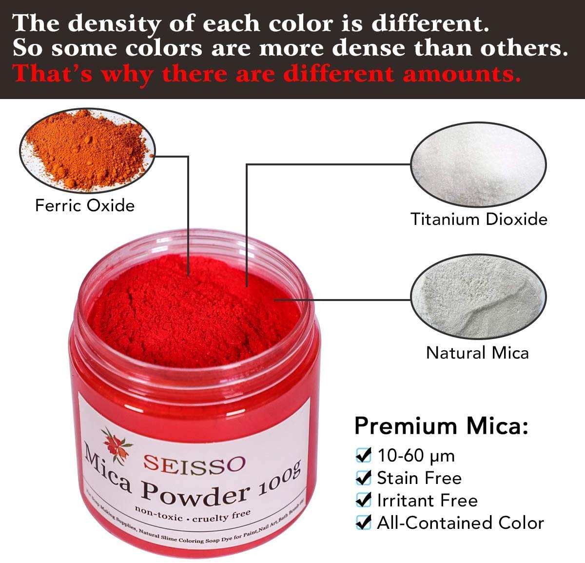 Vibrant Red Mica Powder for Epoxy Resin & Crafts - 3.5oz/100g Non-Toxic Shimmer Pigment for Soap Making, Candles, Bath Bombs, Slime, Nail Art & Cosmetics | Perfect for DIY Projects, Home Decor & Creative Gift Making