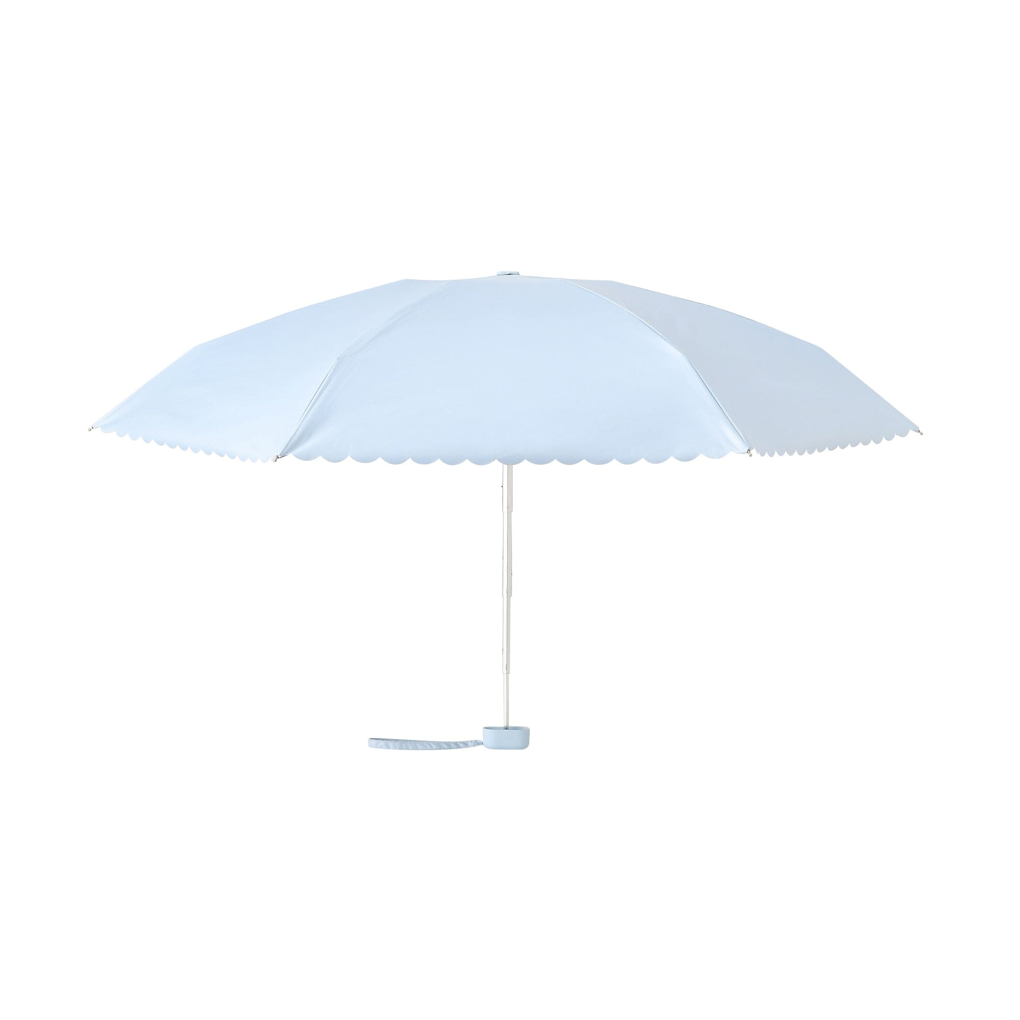 Compact Mini Parasol 47Cm Light Blue - UV Protection & Waterproof for Sunny & Rainy Days - Perfect for Beach, Picnic, and Outdoor Activities