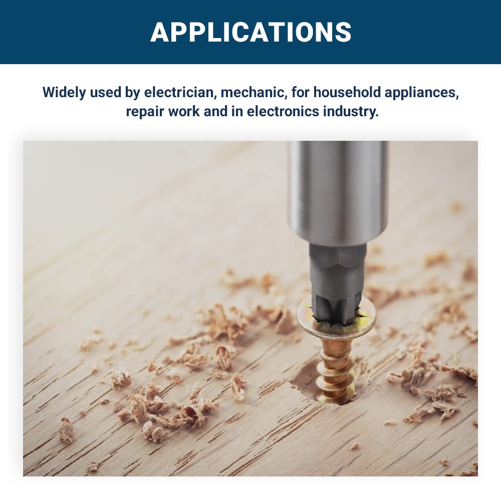 Benchmark Abrasives 1/4 Inch Hex Anti-Slip Phillips PH2 Screwdriver Bits (50 Pack, 6