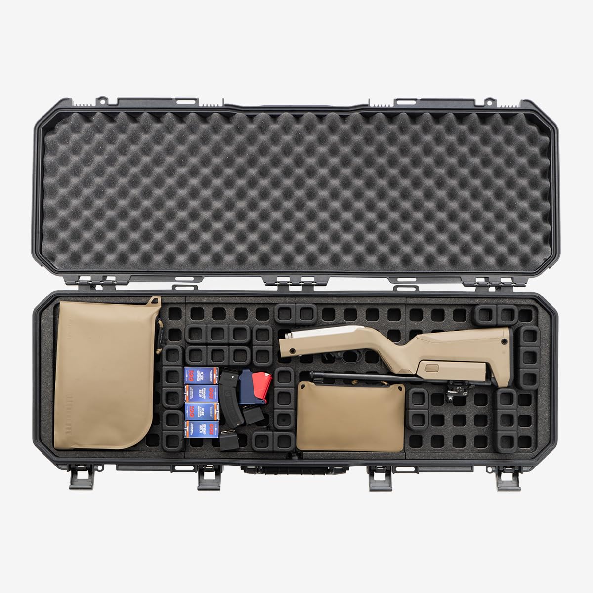 Magpul DAKA Grid Gun Case Organizer - Customizable Foam Insert for Pistol & Rifle Storage - Perfect for Hard Cases, Range Bags & Tactical Gear Organization (Foam Only, Case Not Included) - Ideal for Shooting Range, Hunting Trips & Firearm Transport