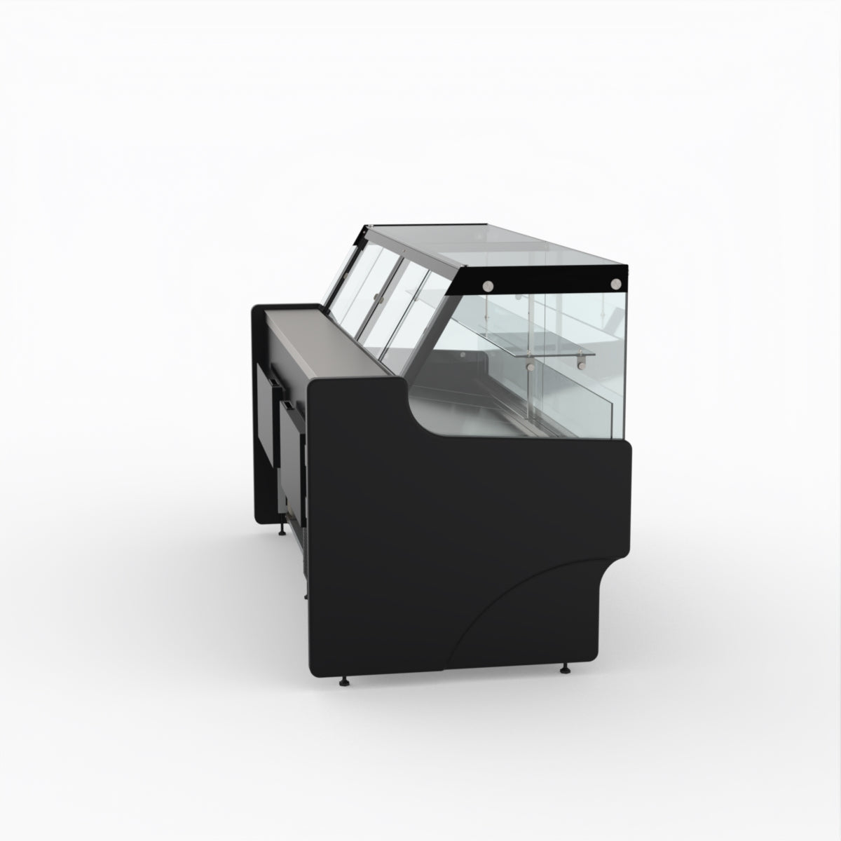 2 Meter AG Deli Showcase Glass Display Case - Perfect for Supermarkets, Delis & Bakeries to Showcase Fresh Food & Pastries
