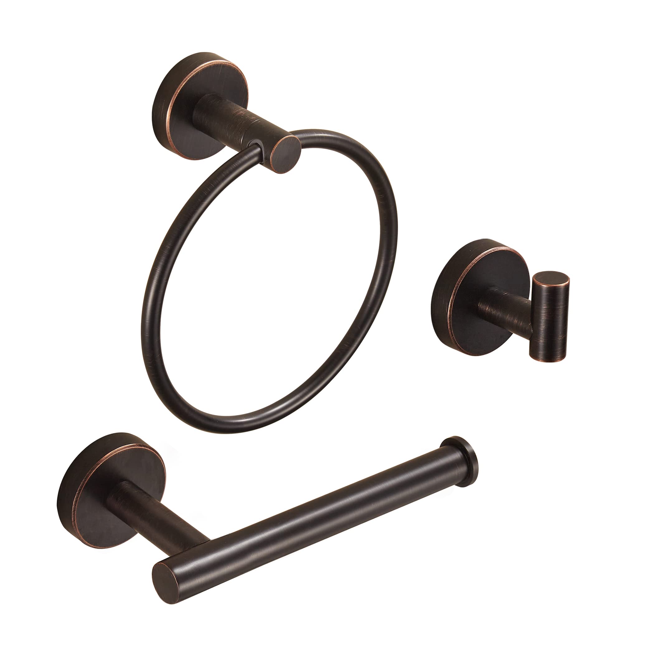 Bronze Toilet Paper Holder Set - Rustproof Stainless Steel Bathroom Accessories for Farmhouse Style