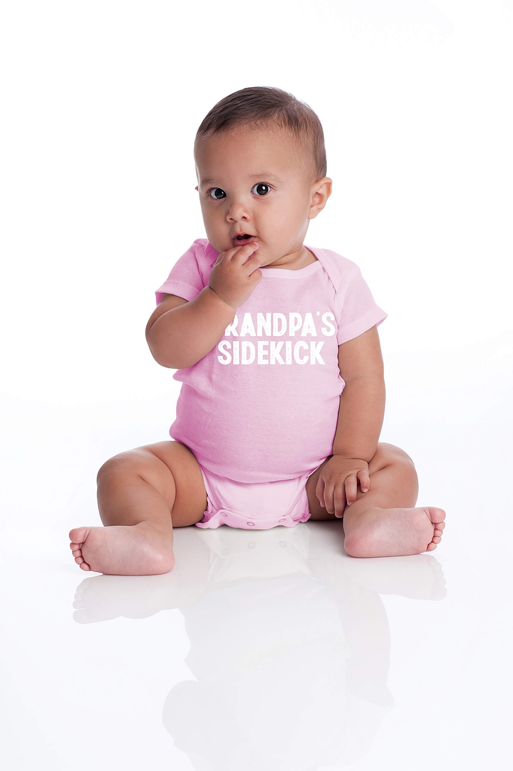 Funny Baby Essentials Bodysuit - Cute Newborn Outfit for Boys & Girls - Grandpa's Sidekick Baby Clothes | Perfect for Family Photos, First Outings & Special Occasions