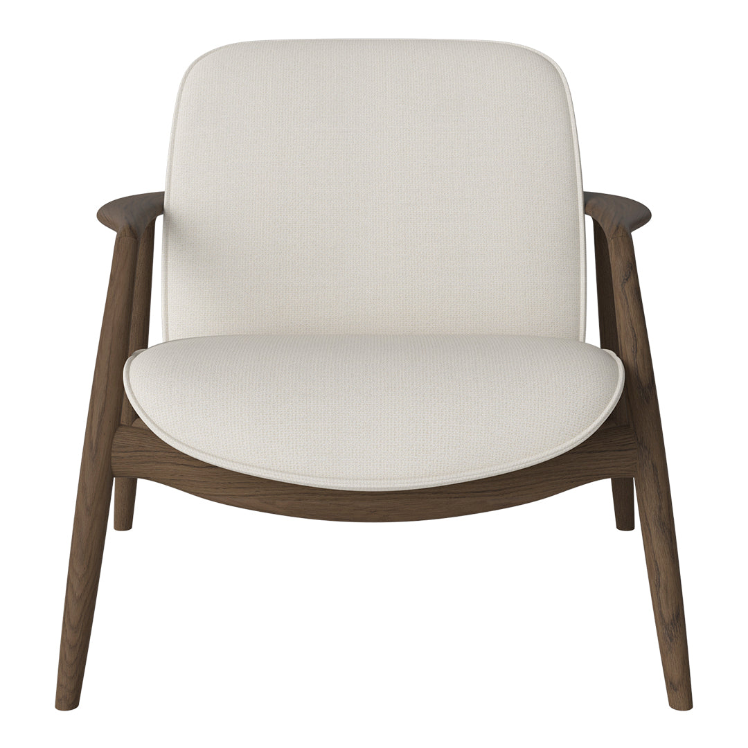 Bowie Lounge Chair - Modern Accent Chair for Living Room, Bedroom & Office - Comfortable Upholstered Armchair with Wooden Legs - Perfect for Relaxing, Reading & Decorating Your Home